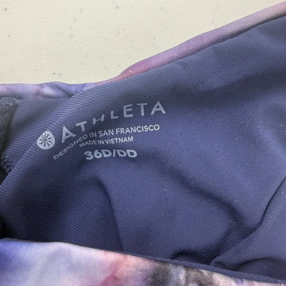 Athleta Multicolor Tie-Dye Bikini Set — Purple & Blue Hues - Picture 4 of 5